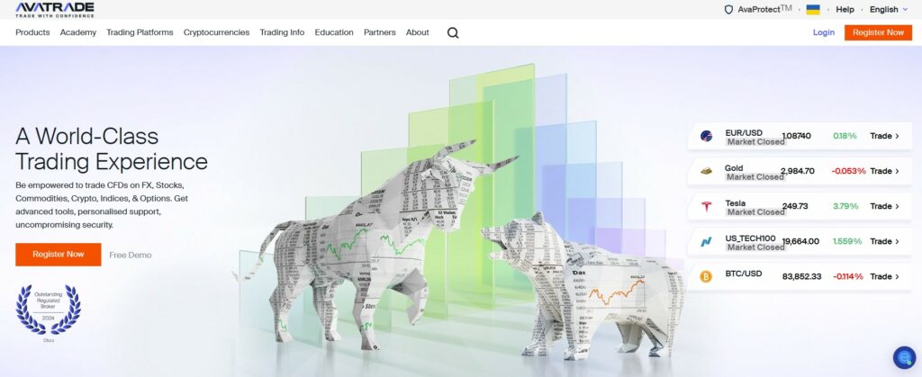 AvaTrade  Website