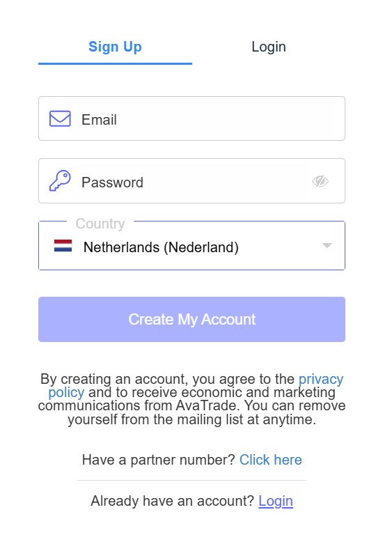How to Register an AvaTrade Account