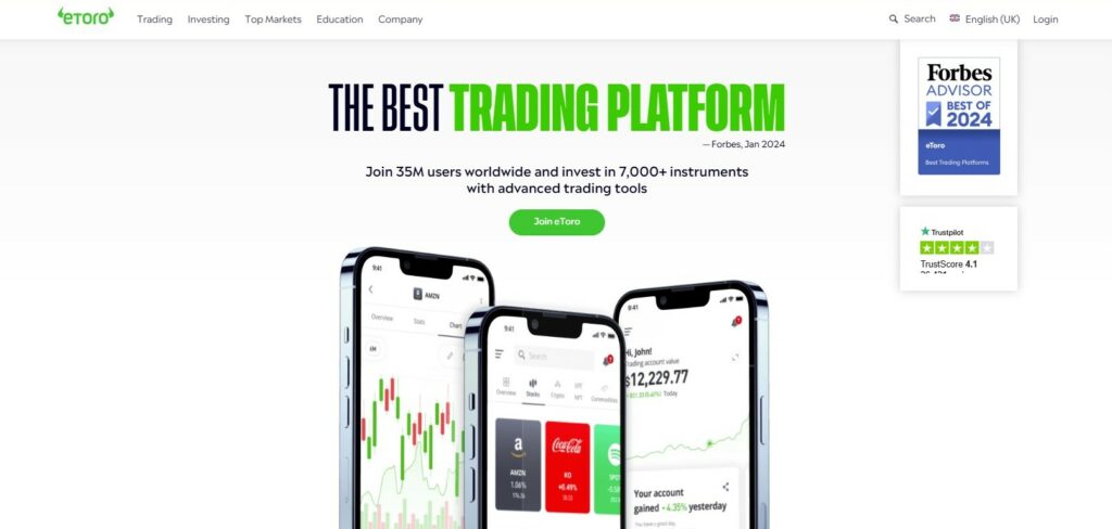 eToro Website