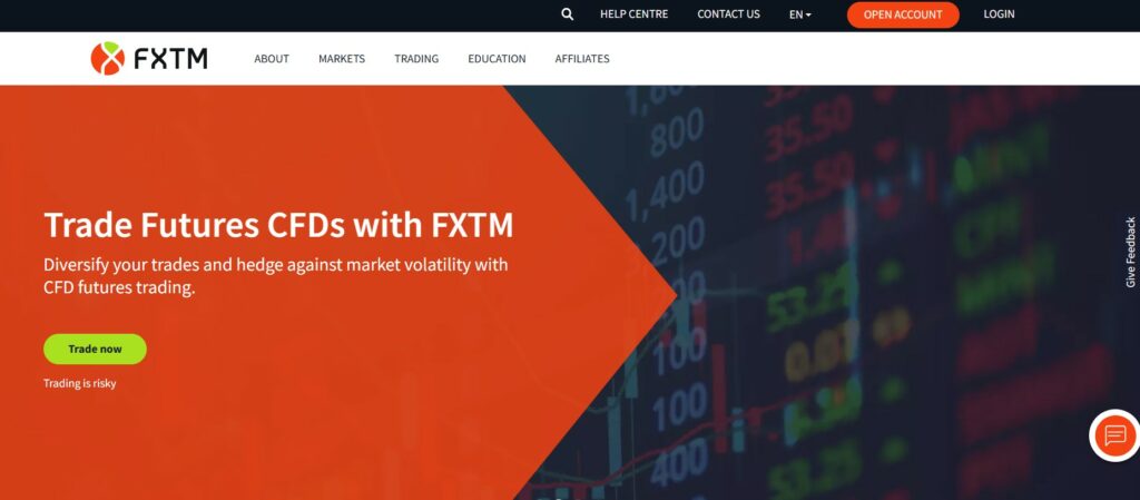 FXTM (ForexTime) website
