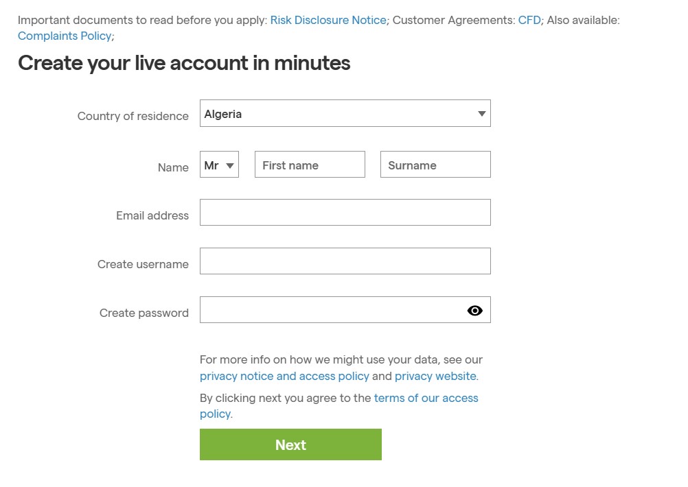 Creating an IG Account