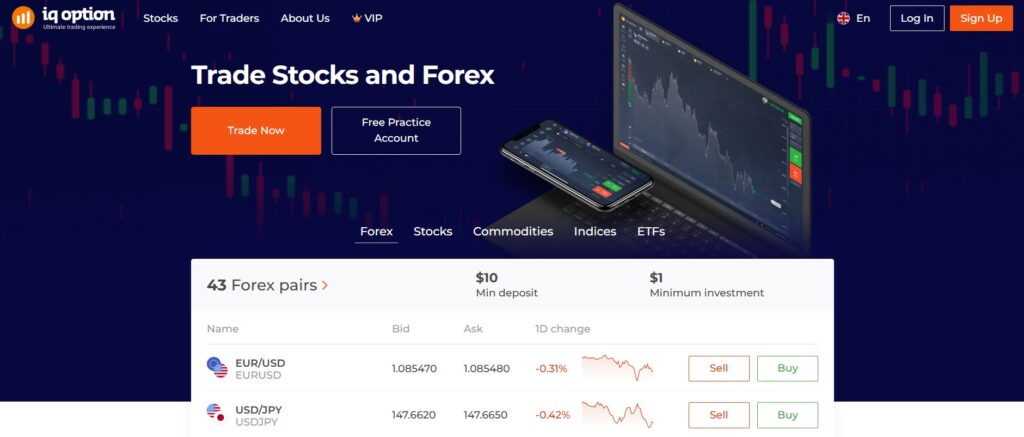 IQ Option Website